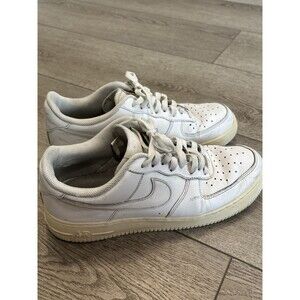 Nike Air Force 1 Low Triple White Leather Lace Up 315122-111 Men Size 10